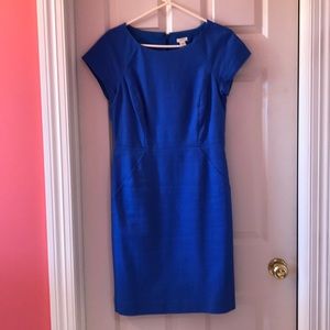 Royal blue JCrew sheath dress